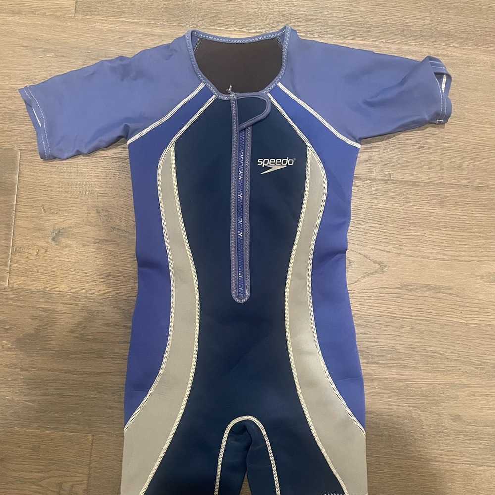 Speedo Navy and Light Gray Wetsuit Shorties